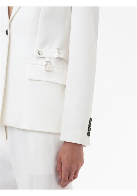 White notched-lapels button-fastening blazer - women JW ANDERSON | JK0255PG0865001